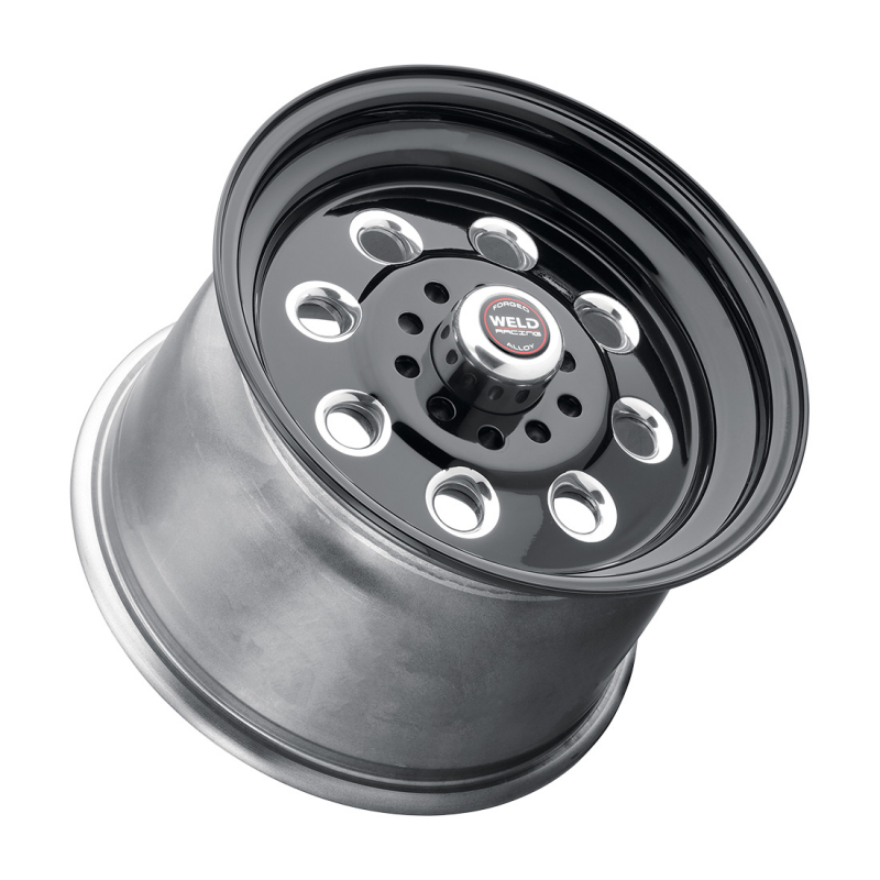 Weld Black Draglite 15x10 / 5x114.3 / 3.5 BS / 3.18 HB - Gloss Black - Non-BL Wheel