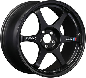 SSR Type-C Forged 17x9.0 +38 5/100 - Sprint Black Wheel