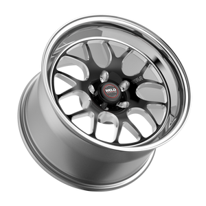 Weld S77 17x8 / 5x120.65 / 4 BS / 3.18 HB - Black Center - Polished Shell - Non-BL Wheel