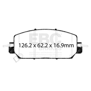EBC 2017+ Honda Clarity Fuel Cell Greenstuff Front Brake Pads