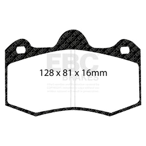 EBC Racing 10-16 Lotus Evora 3.5L RP-X Front Brake Pads