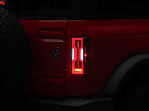 Raxiom 21-26 Ford Bronco Axial Series LED Tail Lights- Black Housing- Clear Lens