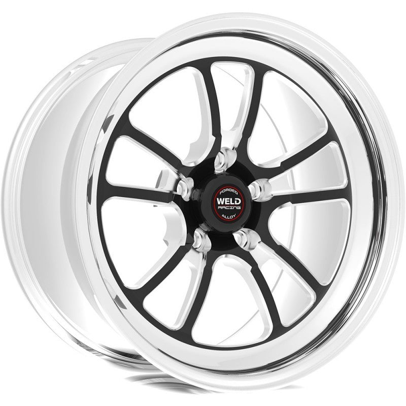 Weld S70 20x7 / 5x115mm BP / 4.3in BS Black Wheel (High Pad) - Non-Beadlock