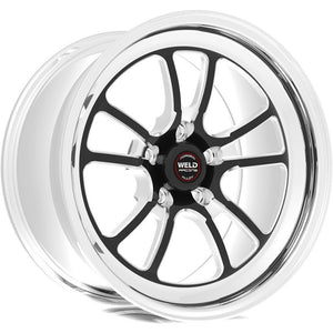 Weld S70 17x11 / 5x4.75in BP / 7.7in. BS Black Wheel (High Pad) - Non-Beadlock