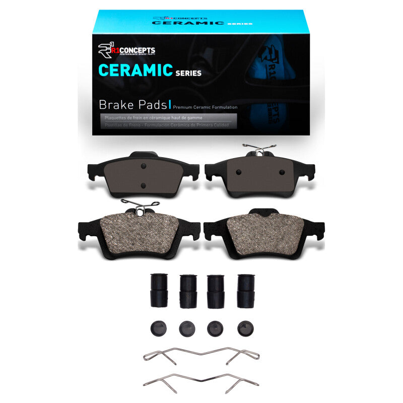R1 2003-2023 Cadillac BLS (Mexico) Rear R1 Ceramic Pads & Hardware Kit