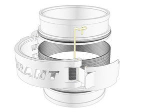 Vibrant Vanjen Aluminum Union Sleeve for 4in OD Tubing (for use with Weld Fittings Part #12548)