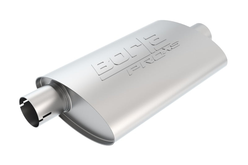 Borla Universal Center/Offset Oval 2.5in In/Out 14in x 4.25in x 1.88in PRO-XS Muffler