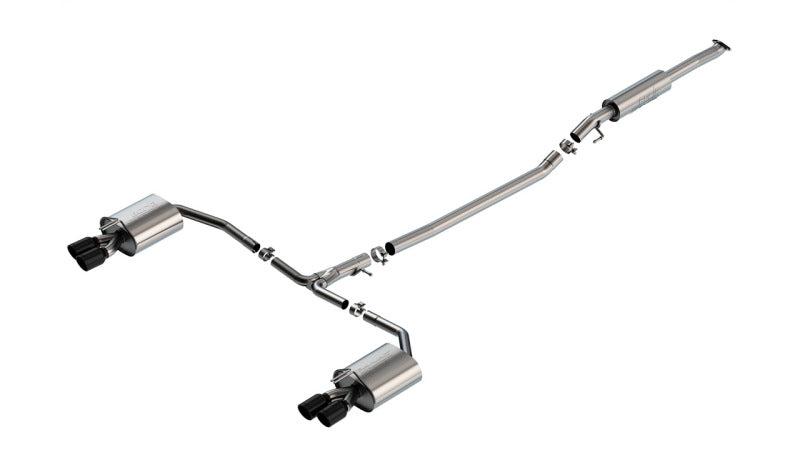 Borla 21-23 Hyundai Sonata N Line 2.5L i4 AT FWD 4DR 2.00in 2.75in S-Type Exhaust - Black Chrome