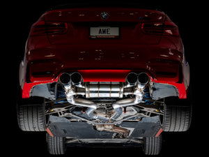AWE Tuning BMW F8X M3/M4 SwitchPath Cat-Back Exhaust - Chrome Silver Tips