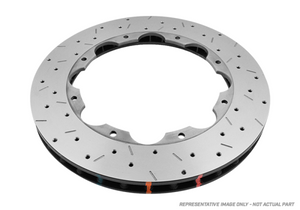 DBA 03-06 Mitsubishi Lancer Evolution Front 5000 Series Drilled & Slotted Replacement Ring