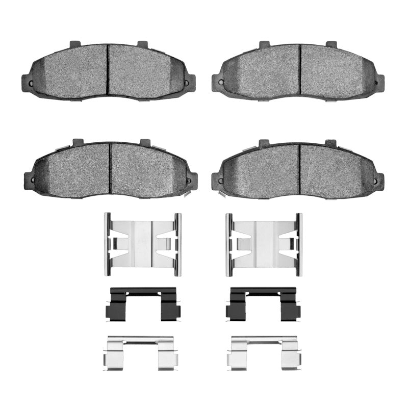R1 97-04 Ford F-150 RWD Front Semi Met Pads & Hardware Kit