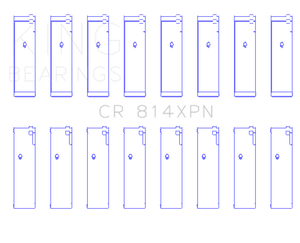King Engine Bearings Ford 351ci 5.8L 16V Connecting Rod Bearing Set