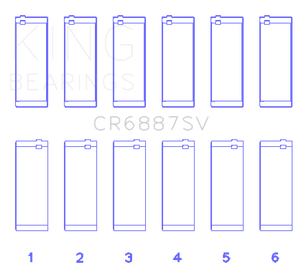 King Engine Bearings BMW B58B30A Performance Rod Bearing Set