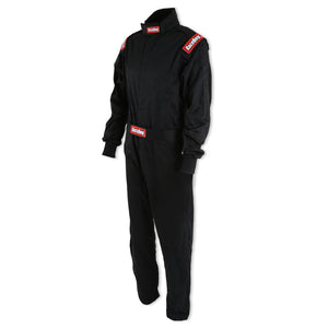 RaceQuip Black Chevron-1 Suit - SFI-1 3XL