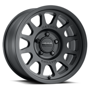 Method MR703 Bead Grip, 16x6 +68mm Offset 5x130 78.1mm CB Matte Black