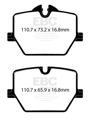 EBC 2021+ BMW G20 3-Series Bluestuff Rear Brake Pads