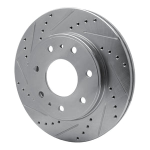 R1 09-09 Ford F-150 RWD Front Left Drilled & Slotted Silver Brake Rotor