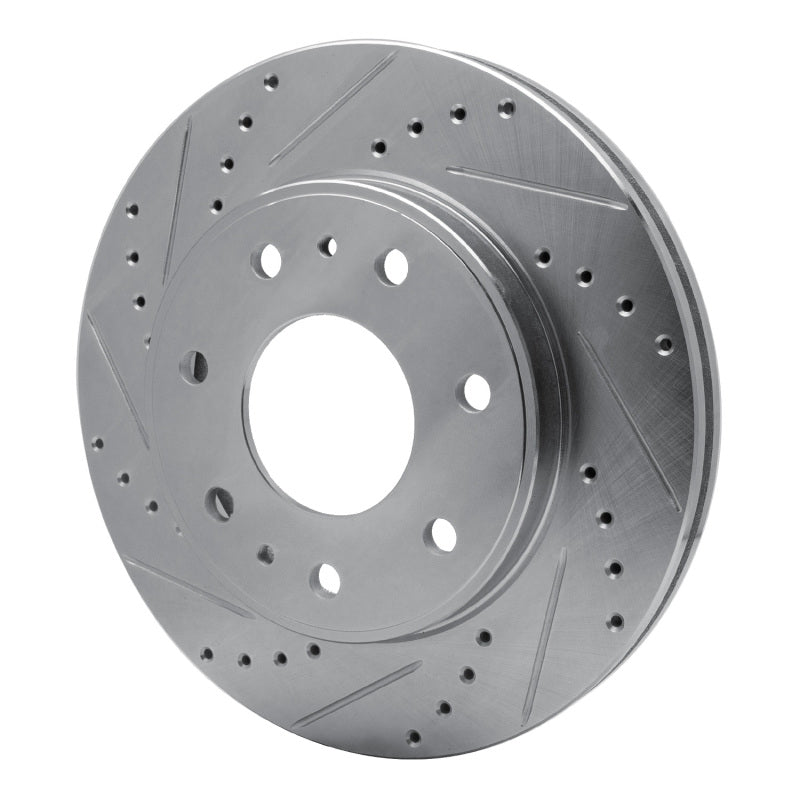 R1 09-09 Ford F-150 RWD Front Left Drilled & Slotted Silver Brake Rotor