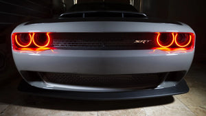 Oracle 15-21 Dodge Challenger Pre-Installed Halo Headlight Bezel - ColorSHIFT 2