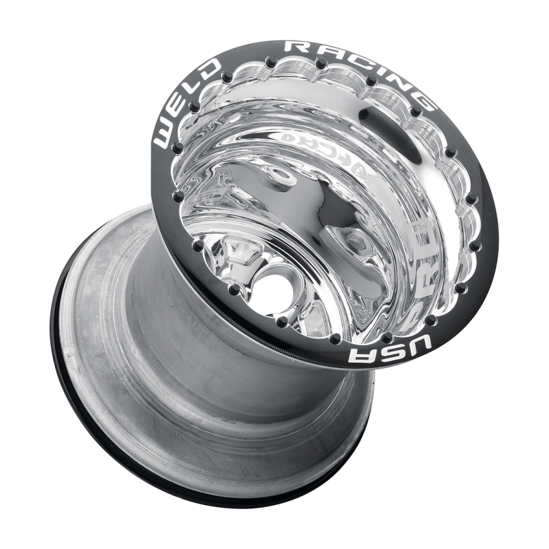 Weld Alpha-1 Pro 15x14 / 5x5 / 1 BS / 3.18 HB - Polished Center - Polished Shell - DBL MT Wheel