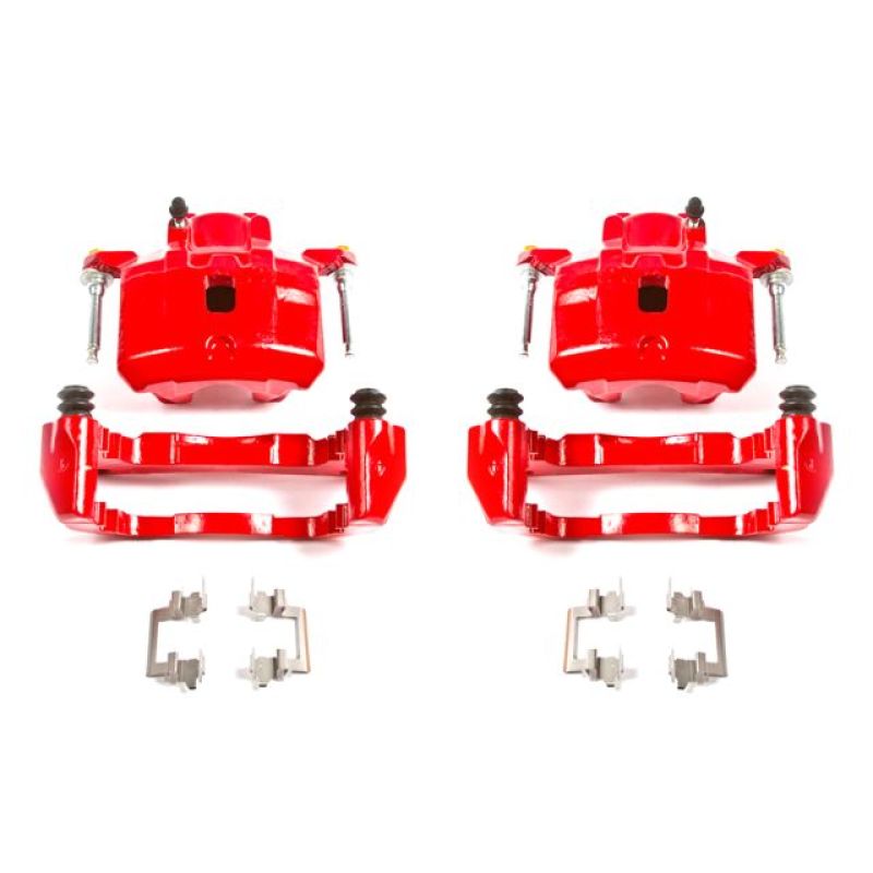 Power Stop 01-05 Chrysler Sebring Front Red Calipers w/Brackets - Pair
