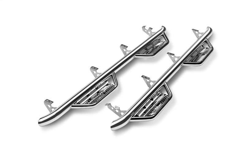 N-Fab Podium SS 17-18 Ford F-250/F-350 Super Duty SuperCab - Polished Stainless - Cab Length - 3in