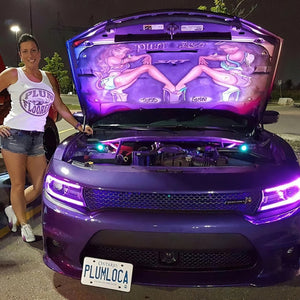 Oracle 15-21 Dodge Charger RGB+W DRL Headlight DRL Upgrade Kit - ColorSHIFT 2
