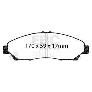 EBC 14+ Acura RLX 3.5 Hybrid Greenstuff Front Brake Pads