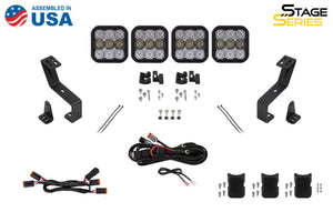 Diode Dynamics SS5 Grille CrossLink Lightbar Kit for 2019-Present Ram - Sport Yellow Combo