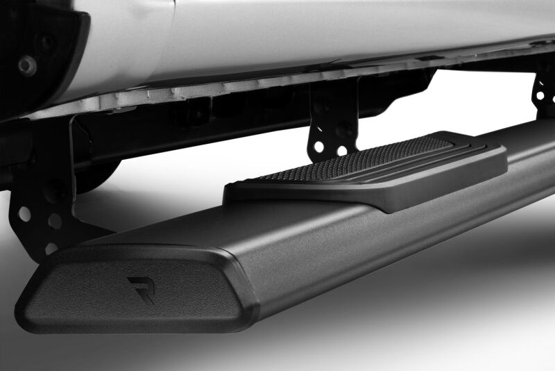 RealTruck 22-26 Toyota Tundra Double Cab Traxio 4in Nerf Bars - Textured Black