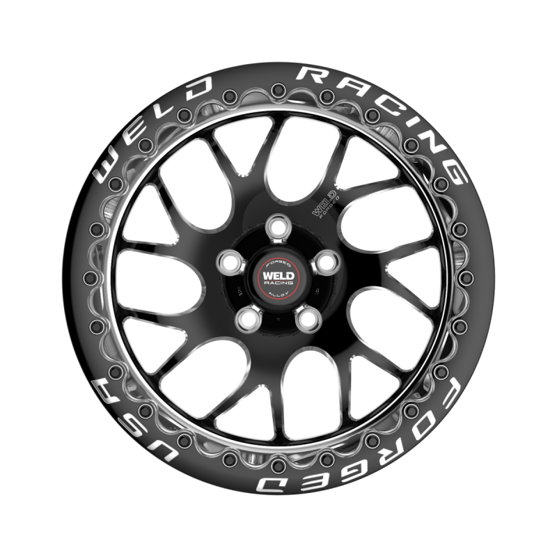 Weld S78 Beadlock 15x10/5x120/7.5 BS/3.18 HB - Black Center - Polished Shell - Black SBL MT Wheel