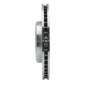 R1 09-23 Dodge Challenger Front Left Drilled & Slotted Silver Brake Rotor