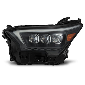 AlphaRex 2023+ Toyota Tacoma NOVA-Series LED Proj Headlights Black w/Actv Light & Seq. Sig + DRL
