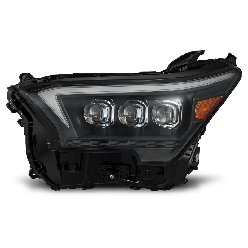 AlphaRex 2023+ Toyota Tacoma NOVA-Series LED Proj Headlights Black w/Actv Light & Seq. Sig + DRL