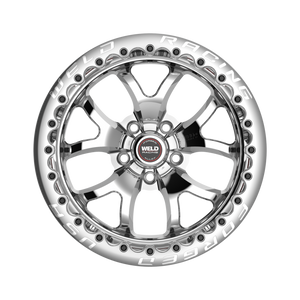 Weld S76 Beadlock 17x10/5x120/7.2 BS/3.18 HB - Polished Center - Polished Shell - Black SBL Wheel