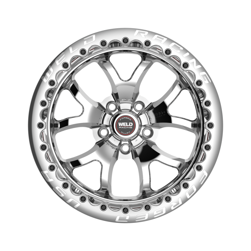 Weld S76 Beadlock 17x10/5x120/7.2 BS/3.18 HB - Polished Center - Polished Shell - Black SBL Wheel