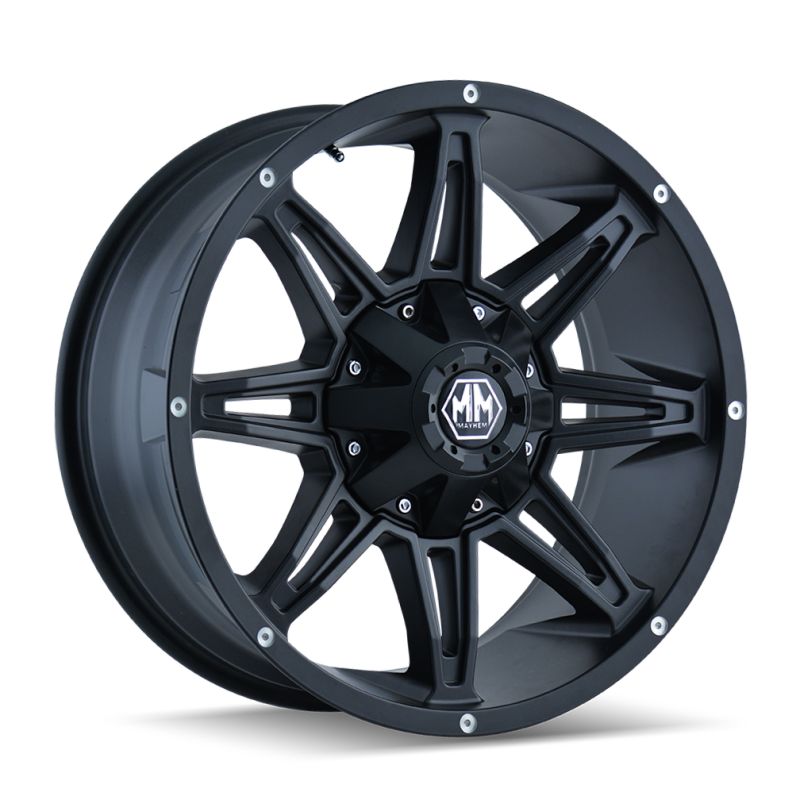 Mayhem 8090 Rampage 20x9 / 6x135 BP / 18mm Offset / 106mm Hub Matte Black Wheel
