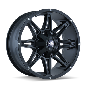 Mayhem 8090 Rampage 18x9 / 6x135 BP / -12mm Offset / 106mm Hub Matte Black Wheel