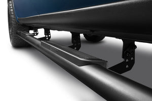 RealTruck 19-26 Chevy Silverado/GMC Sierra 1500 Crew Cab Traxio 3in Nerf Bars - Textured Black