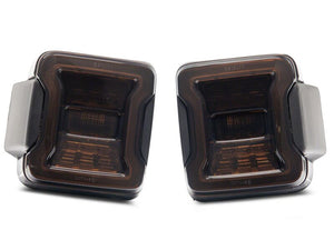 Raxiom 18-26 Jeep Wrangler JL LED Tail Lights- Red Housing- Smoked Lens