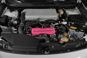 PERRIN 22-26 Subaru WRX Pulley Cover - Hyper Pink (SHORT - For Use w/PERRIN AOS)