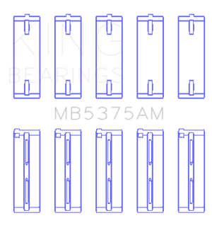 King Engine Bearings Toyota 2Zzge (Size +0.75mm) Main Bearing Set