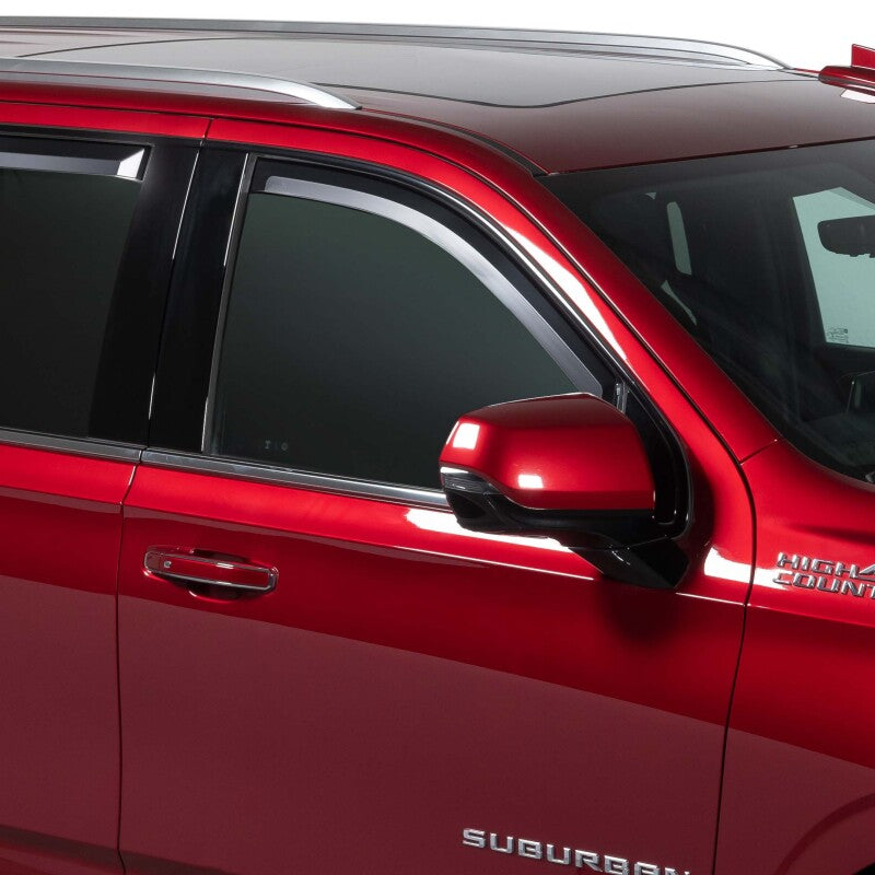 Putco 19-21 Chevy Silv 1500 Crew/Double Cab Element Matte Black Window Visors (Set of 2 Front Only)