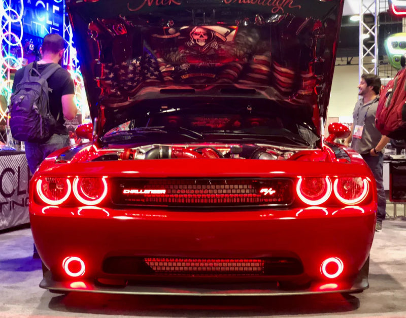 Oracle Dodge Challenger 08-14 LED Waterproof Fog Halo Kit - White