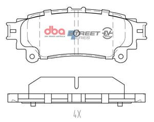 DBA 16-18 Lexus GS200t (Excl F Sport) Rear SSEV Street Series Brake Pads