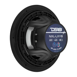 DS18 8in 2-Way 175 Watts RMS 4ohm Digital LED Lights Bullet Tweeter Black