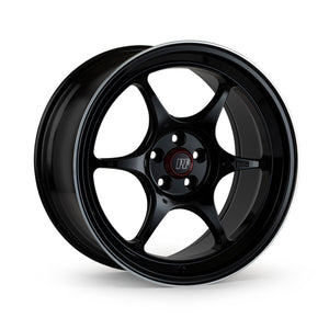 Enkei PF06 17x9 5x114.3 22mm Offset 75mm Bore - Black Machined Wheel