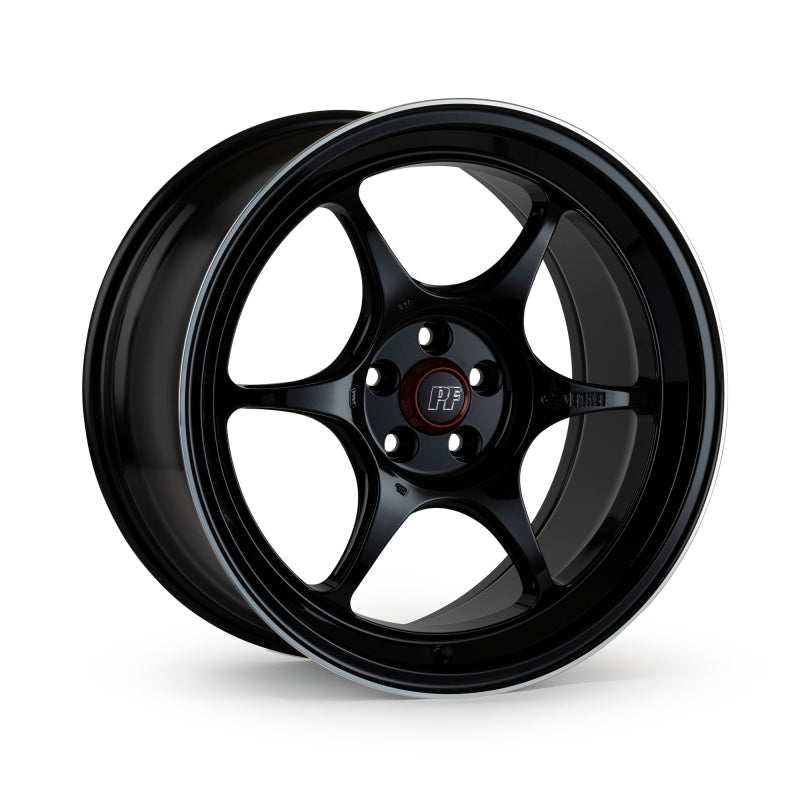 Enkei PF06 19x8 5x112 45mm Offset 75mm Bore Black Machined Wheel (MOQ 40)