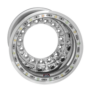 Weld Wide 5 XL 15x13 / 5x10.25 / 4 BS - Polished Shell - Polished OBL Wheel