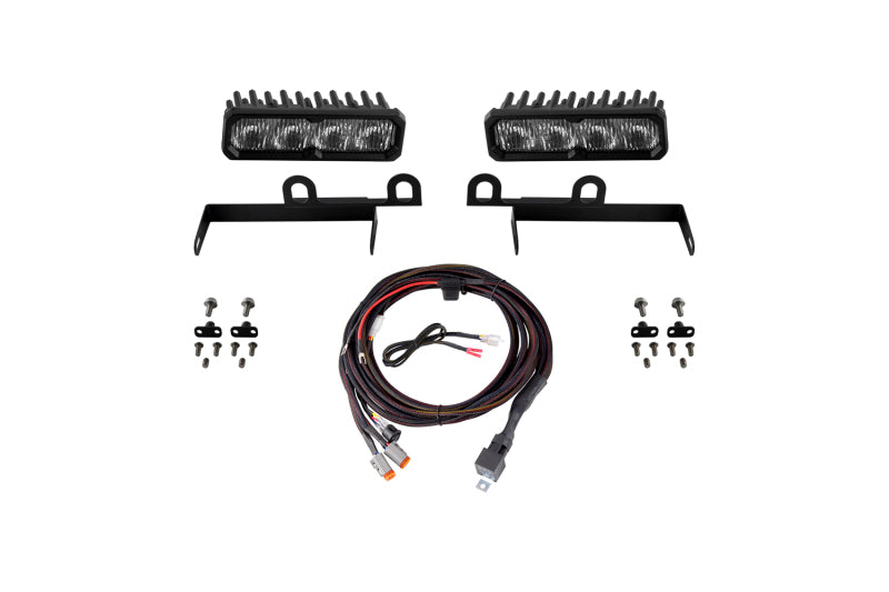 Diode Dynamics 2013-2018 Ram 1500 Ram SportExpress SS6 Pro LED Kit White Fog 6000K